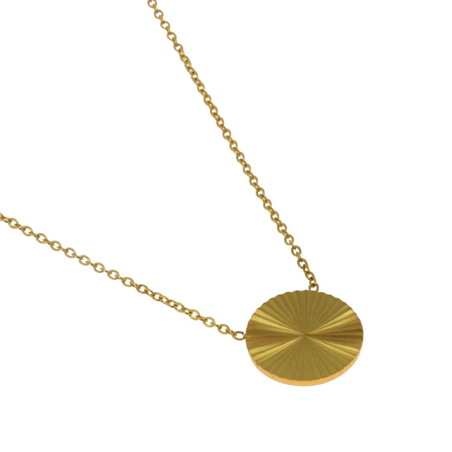 Collier dorée, Surya - Photo face