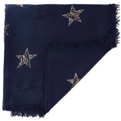 Echarpe Etoilée, bleu