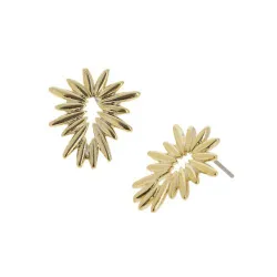 Boucles d'oreilles dorées fantaisie, Algodor