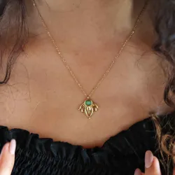 Collier fantaisie doré, Hestia