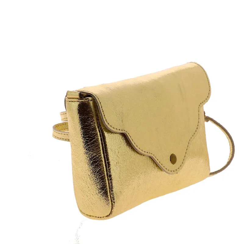 Myria pochette à bandoulière métallisée- de côté