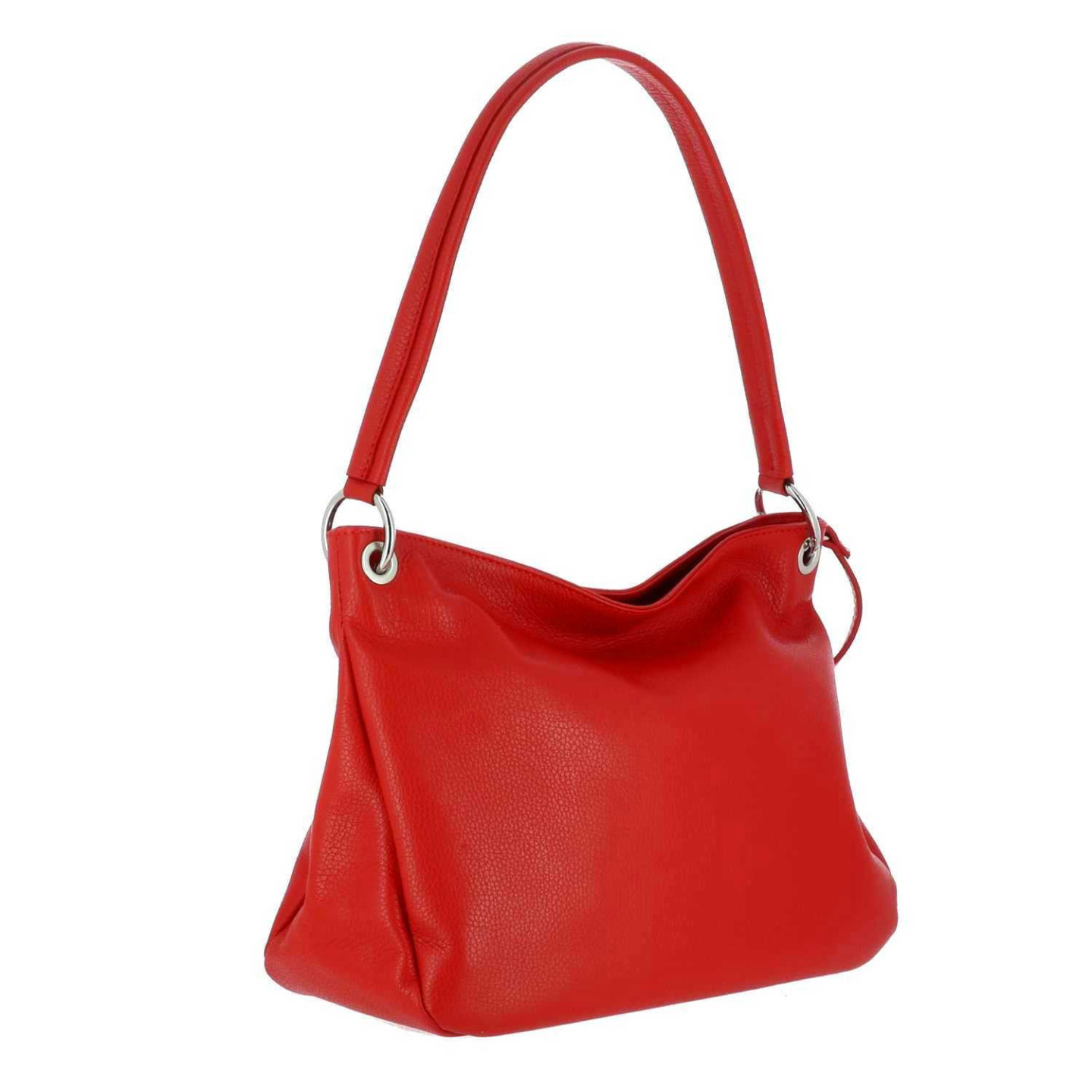 HASTON sac hobo en cuir - rouge - côté