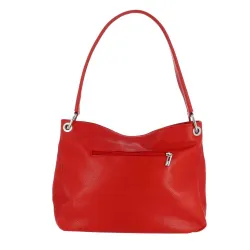 HASTON sac hobo en cuir - rouge - dos