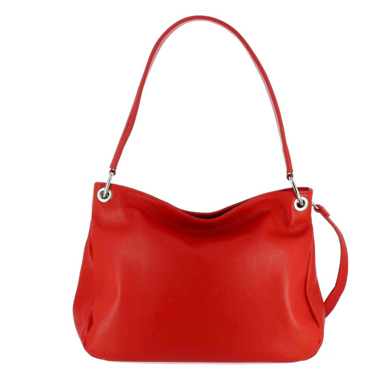 HASTON sac hobo en cuir - rouge - face