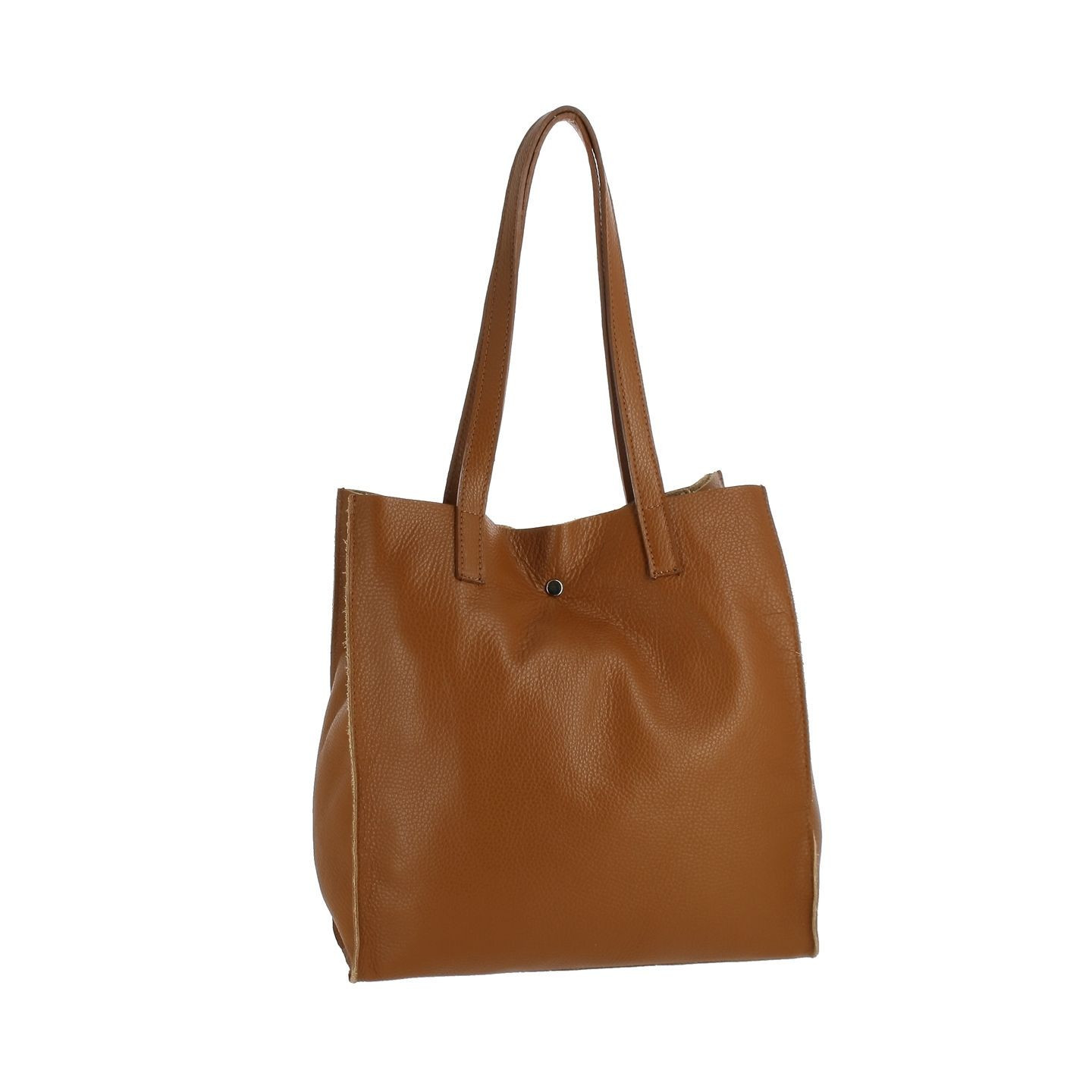 MONCADA sac cabas en cuir - camel - face
