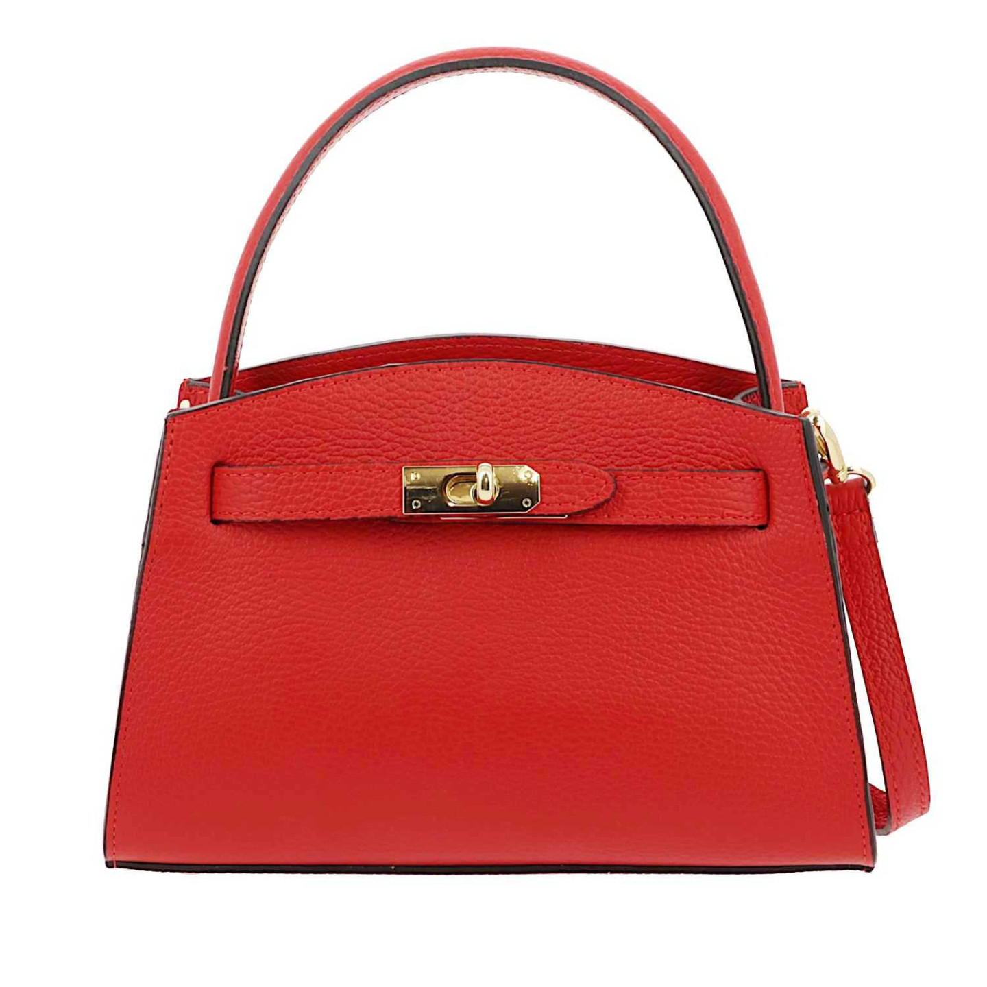 DURBAN petit sac à main en cuir rouge - face