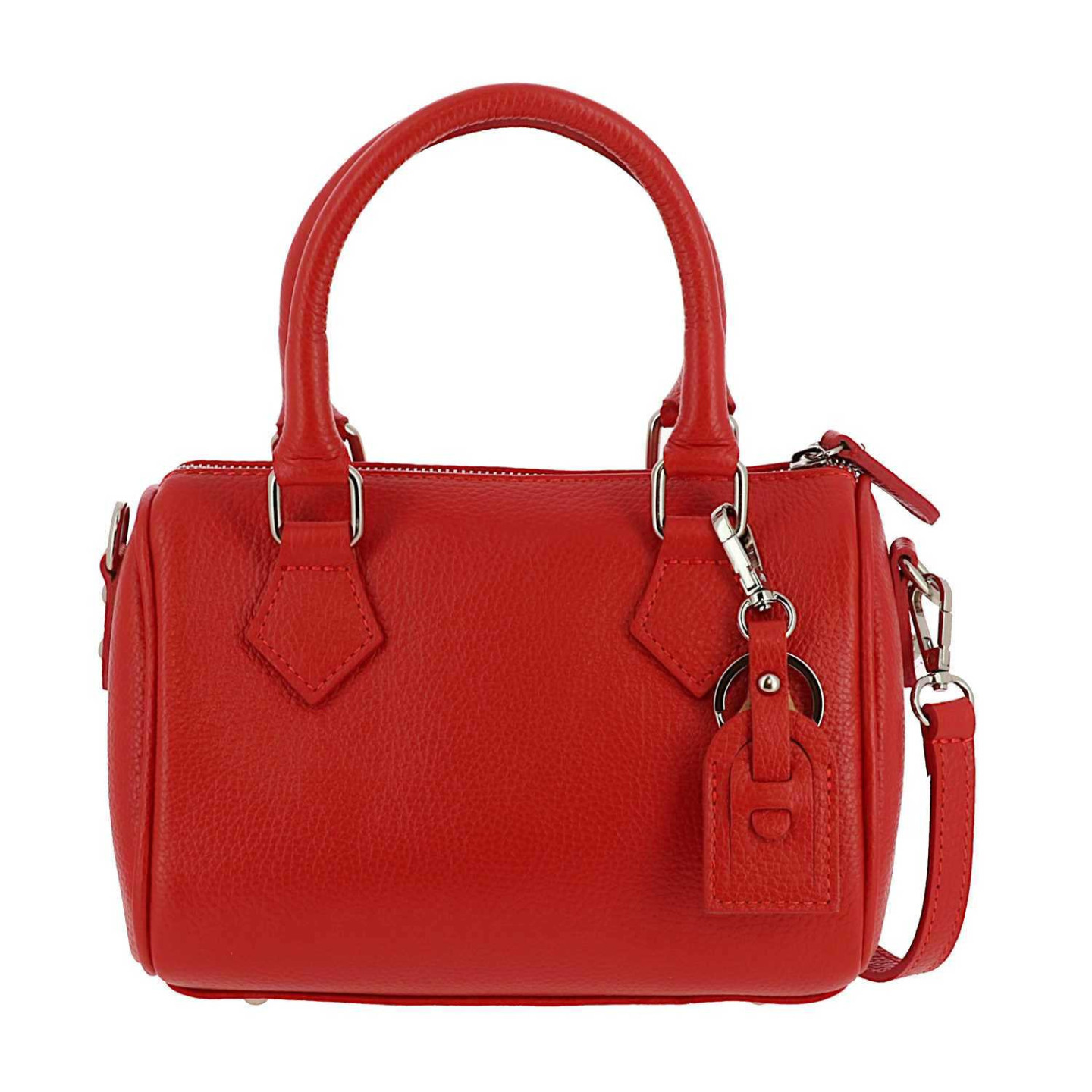 CAPUCINE petit sac à main en cuir rouge - face
