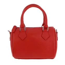 CAPUCINE petit sac à main en cuir rouge - dos