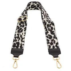 Bandoulière de sac en cuir noir Osimo