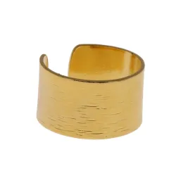 Bague Arla, doré - taille réglable - fabriqué en Italie