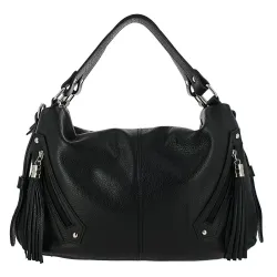 Sac à main en Cuir City, noir