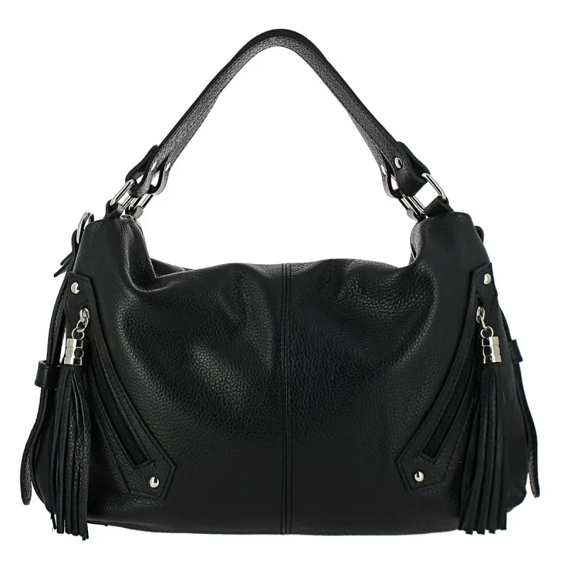 Sac à main en Cuir City, noir